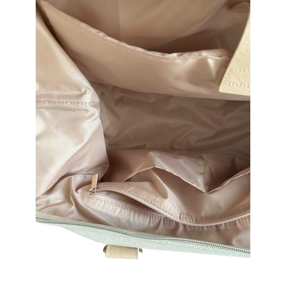 Beis Weekender Bag Canvas Duffle Unisex Travel Gym Overnight Carry On Bag Beige - Picture 11 of 16